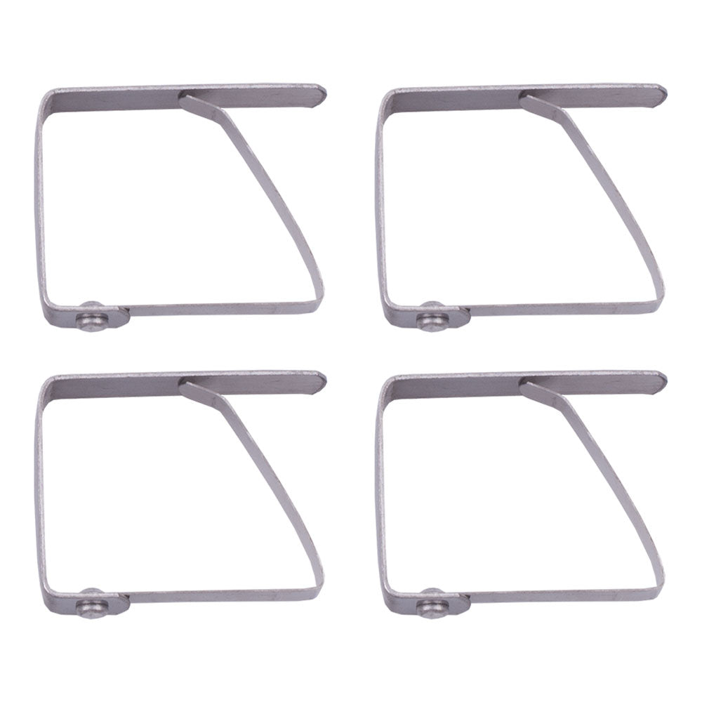 Appetito Stainless Steel Tablecloth Clips (Set of 4)