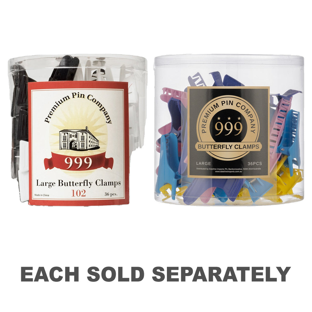 Premium Pin Company Large Butterfly Clamps