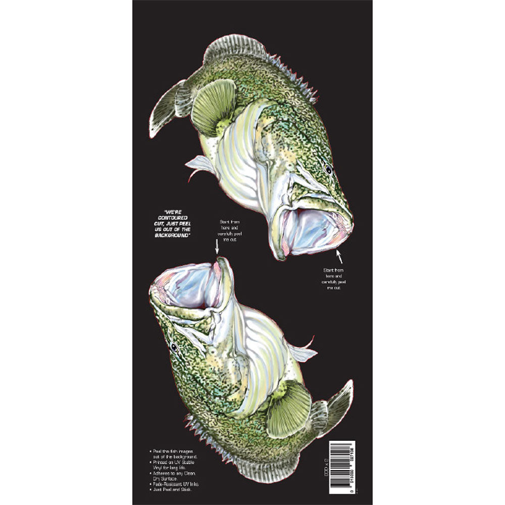 レトロスタイルのデュアルボートフィッシュスティッカ(小)