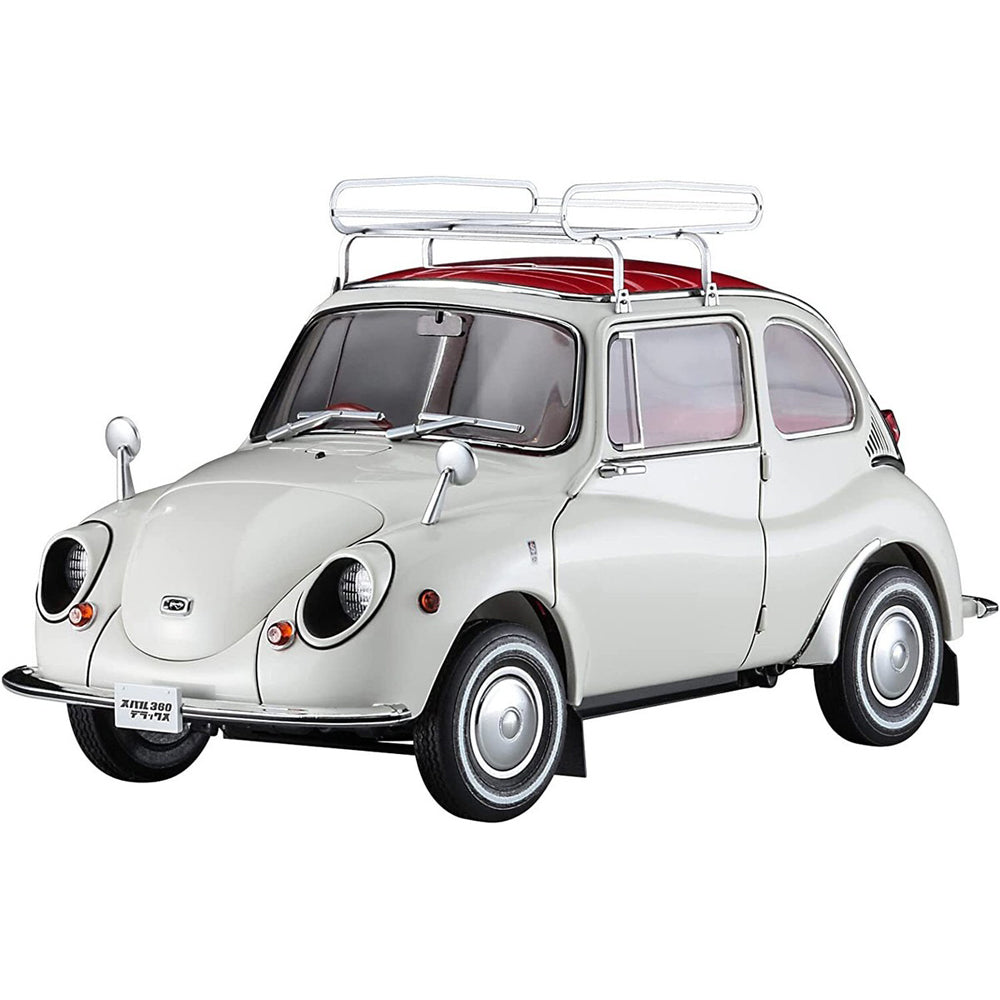 Subaru 360 Deluxe with Roof Carrier 1/24 Scale Model Kit