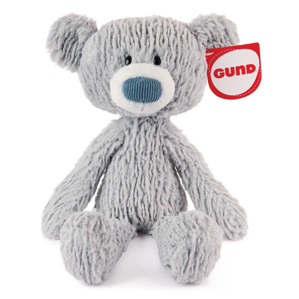 Wavy Toothpick Bear Plush 40cm (Grey)