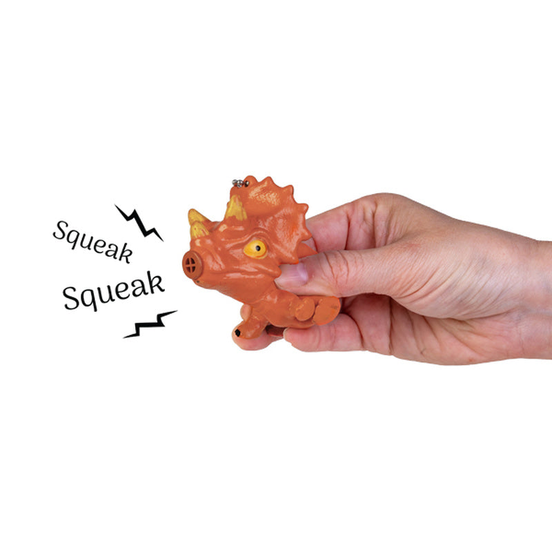 Squeaky Dino Keychain Toy (1pc Random)