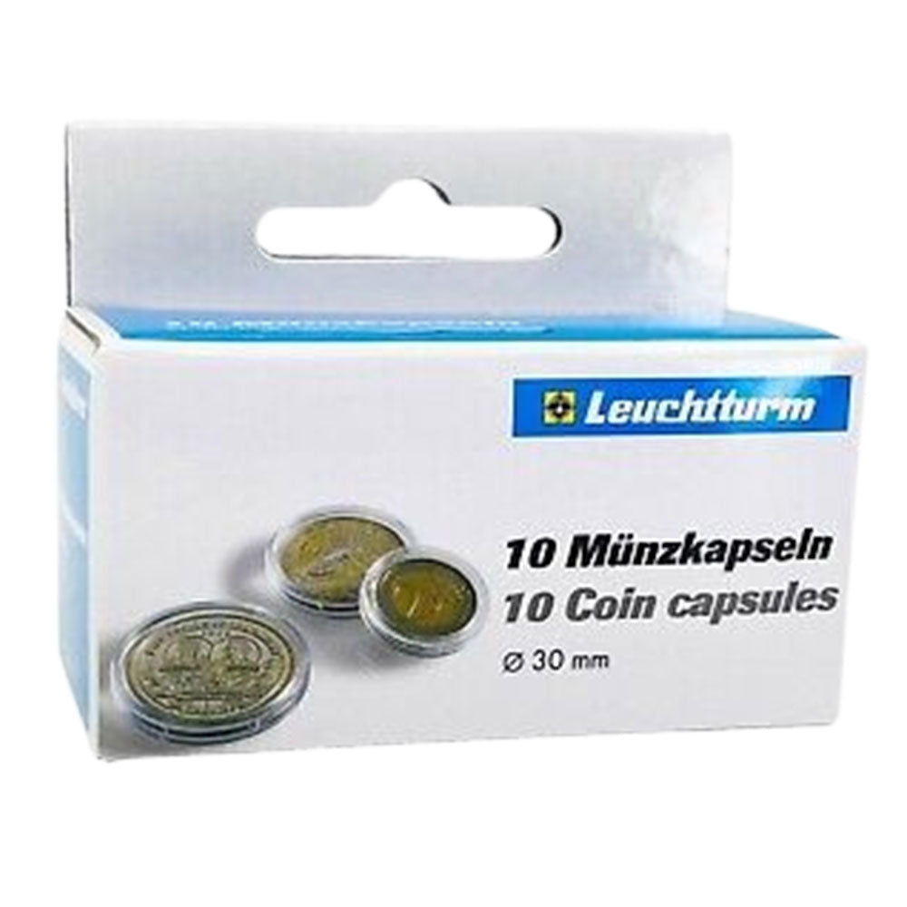 Leuchtturm Coin Capsules 10pk(サイズ30-39から)
