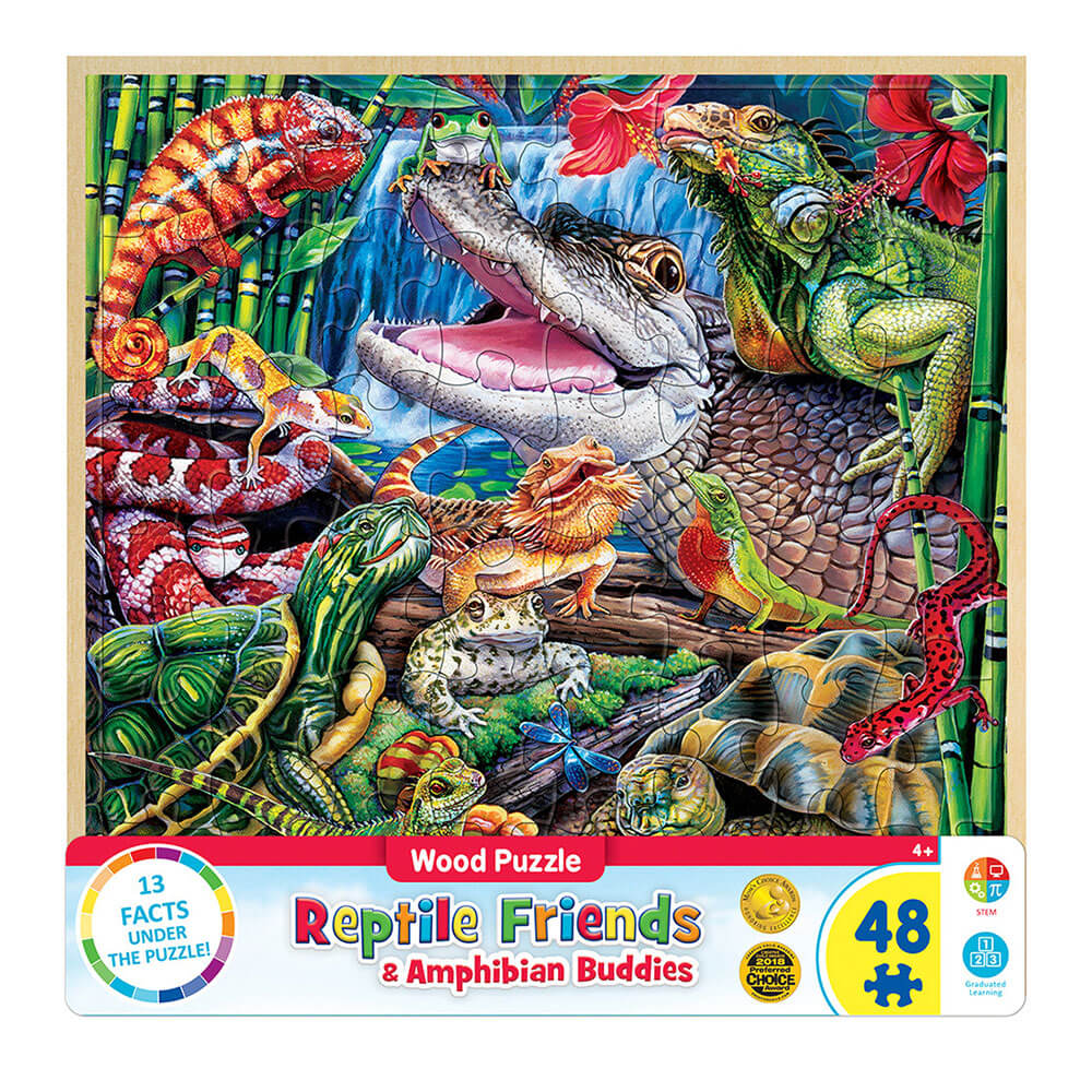 MP Wood Fun Facts Puzzle(48 PCS)