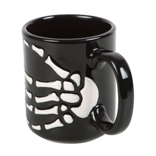 Skeleton Hand Ceramic Mug