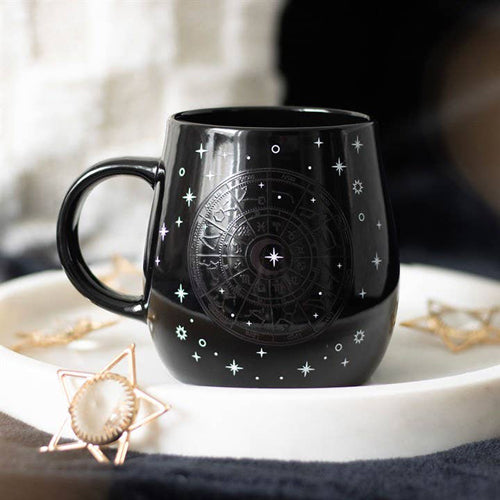 Astrology Wheel Heat Change Ceramic Rounded Mug