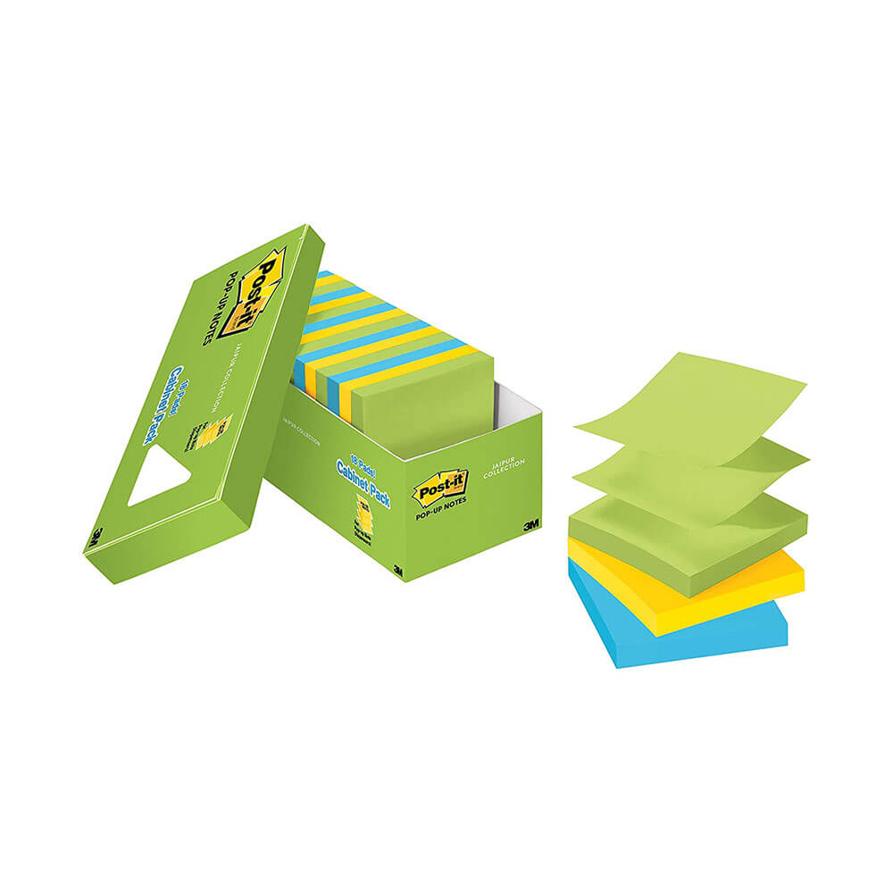 ポストイットキャビネットパックポップアップノート76x76mm(18pk)