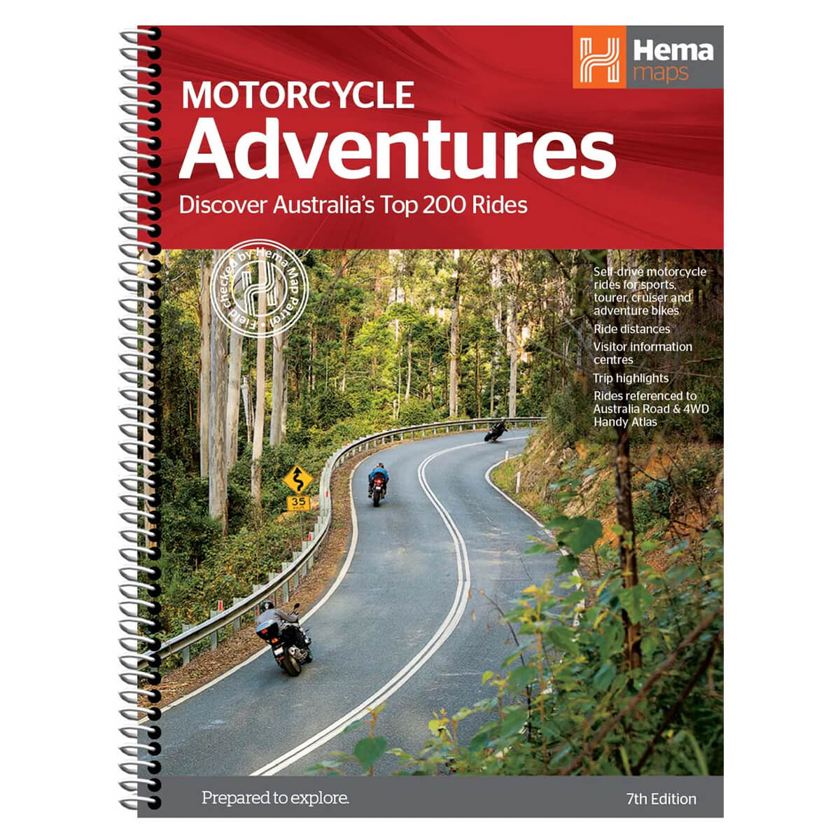 Hema Australian Motorcycle Atlas med 200 toppturer