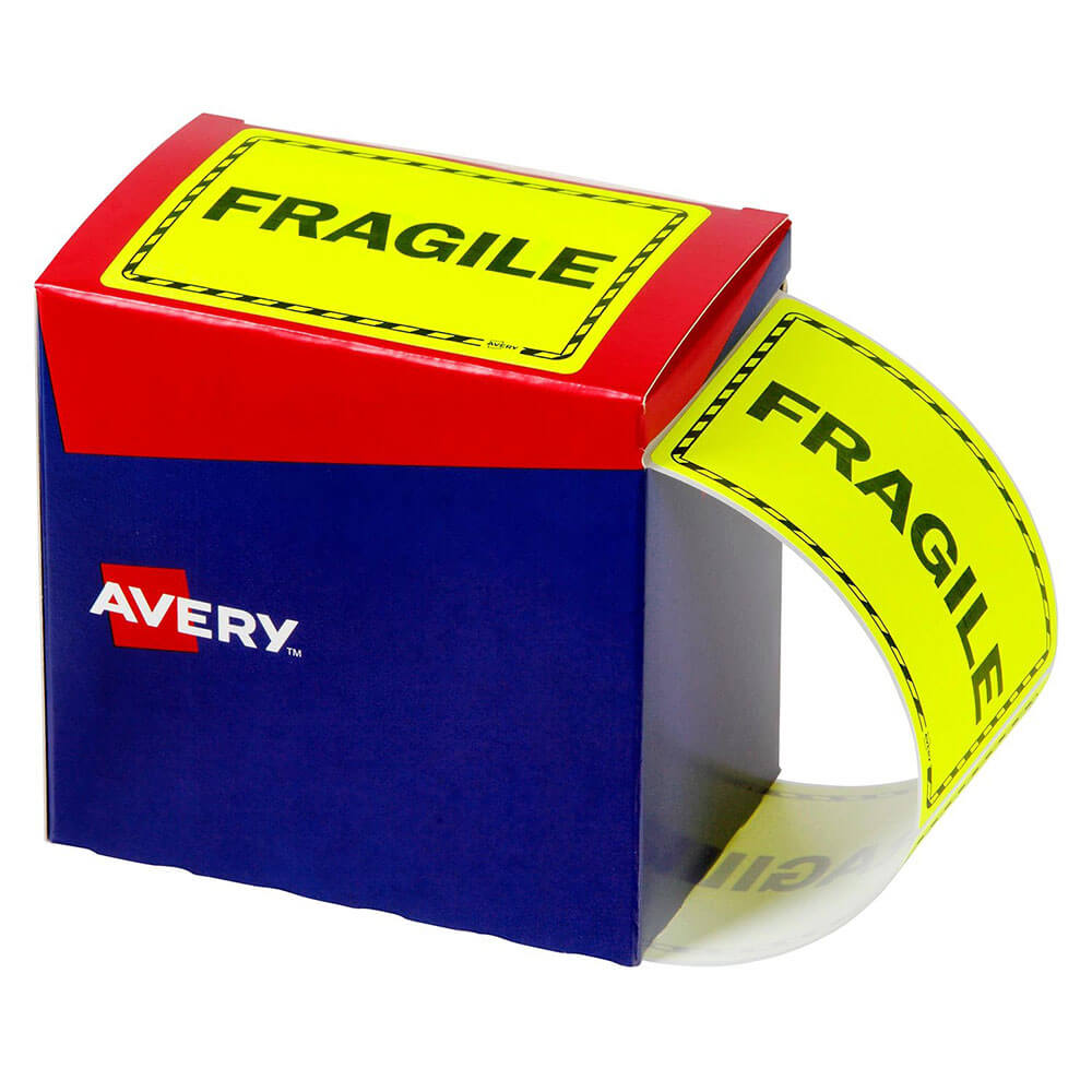 Avery Fragile Labels 750pcs(75x99.6mm)
