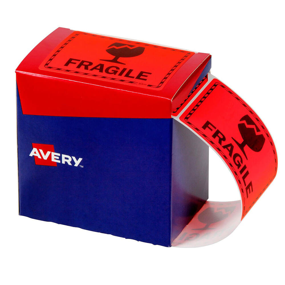 Avery Fragile Labels 750pcs(75x99.6mm)