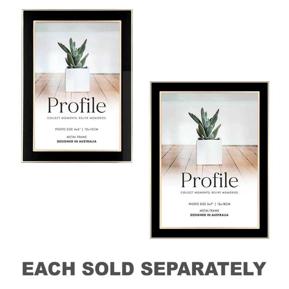 プロフィール永遠のフォトフレーム(ブラック/ローズゴールド)