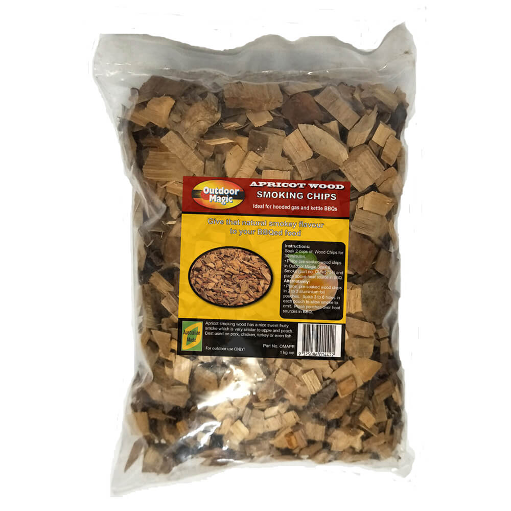 Outdoor Magic 1kg Apricot Smoking Chips