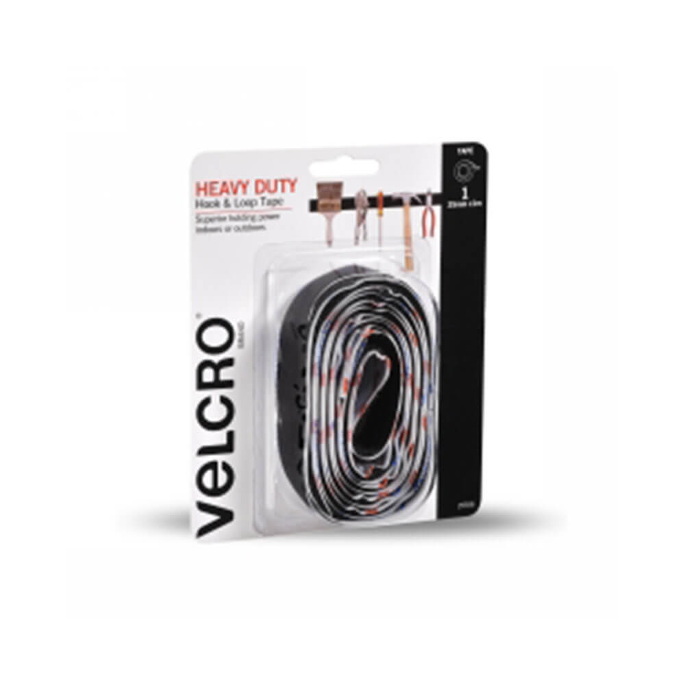 Velcro Hailtwuty Hook & Look Tape (preto)