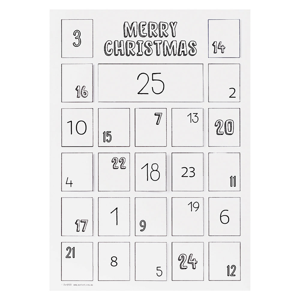 ColourMe Advent Calendar A3 10pcs