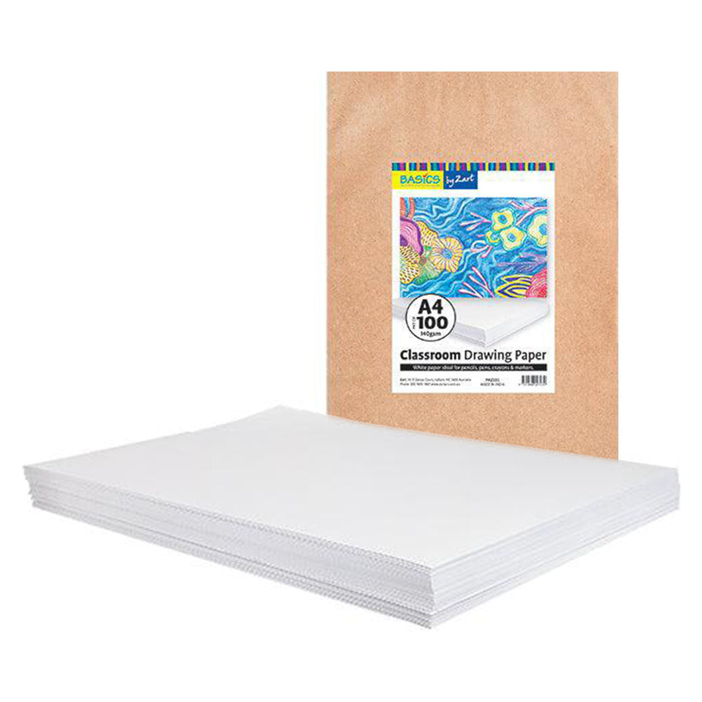 Zart Classroom Drawing Paper A4 100pcs