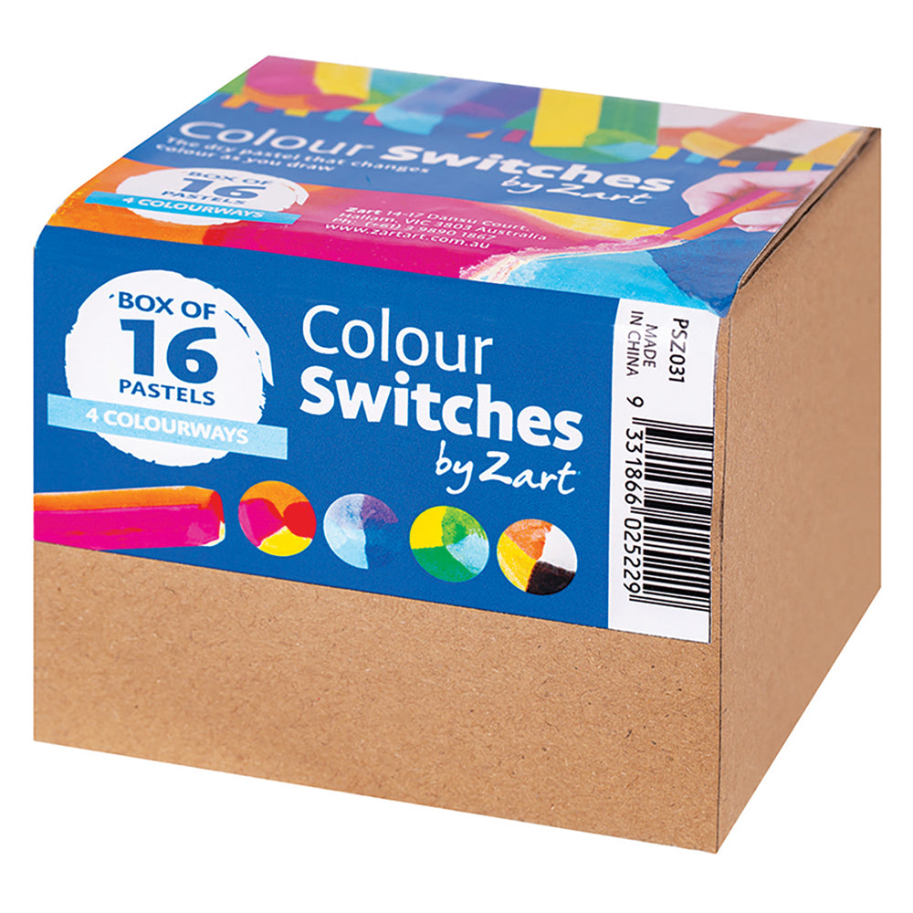 Pastel Colour Switches 16pk