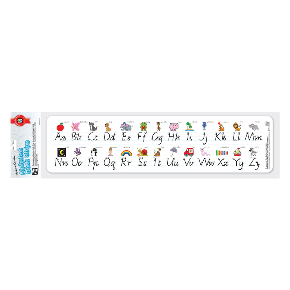 Alpha Desk Strips Modern Cursive Hangsell Pack