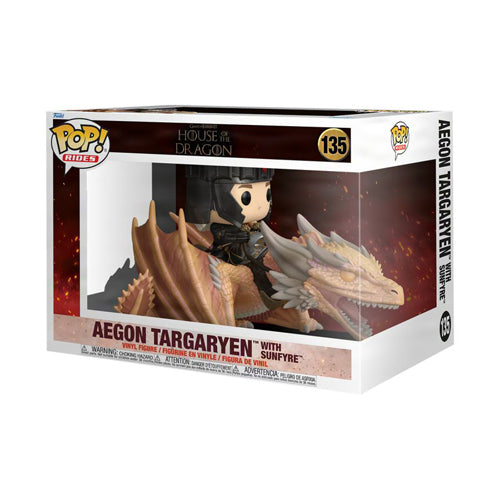 House of the Dragon Aegon Targaryen with Sunfyre Pop! Ride