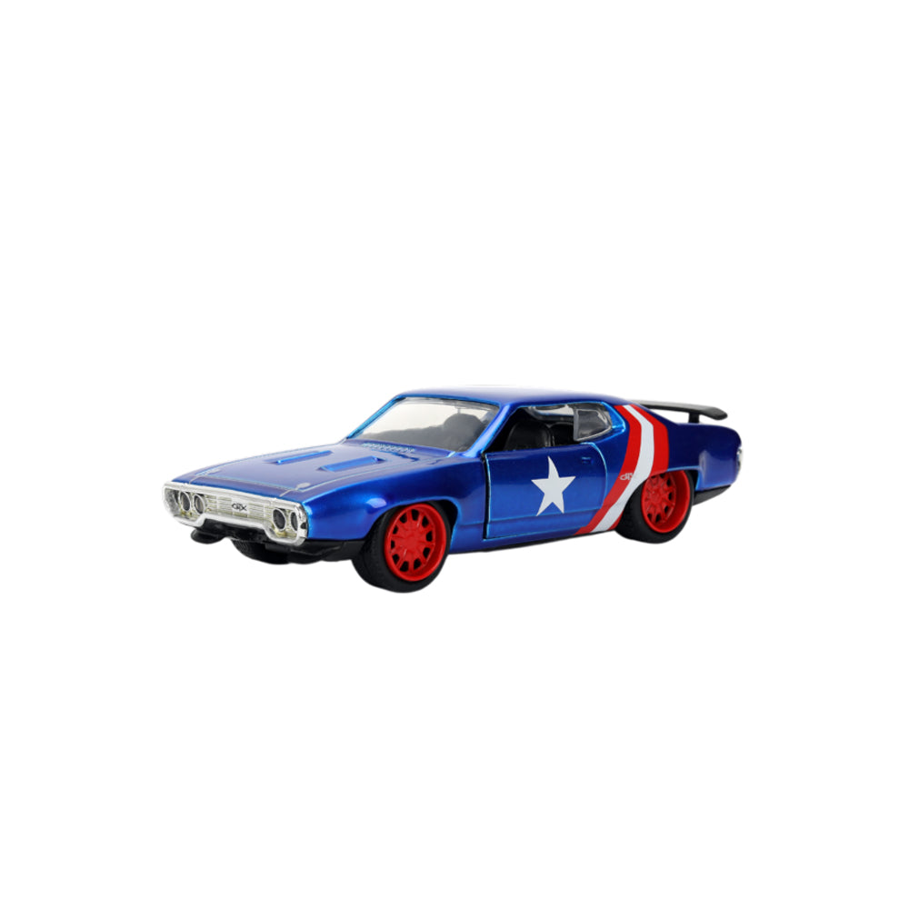 Marvel 1972 Plymouth Captain America 1:32 Diecast Vehicle