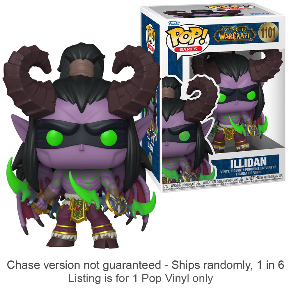 World of Warcraft Illidan Pop! Vinyl Chase Ships 1 in 6