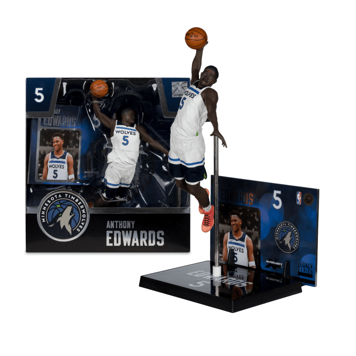 NBA Anthony Edwards (Minnesota Timberwolves) Posed Figure