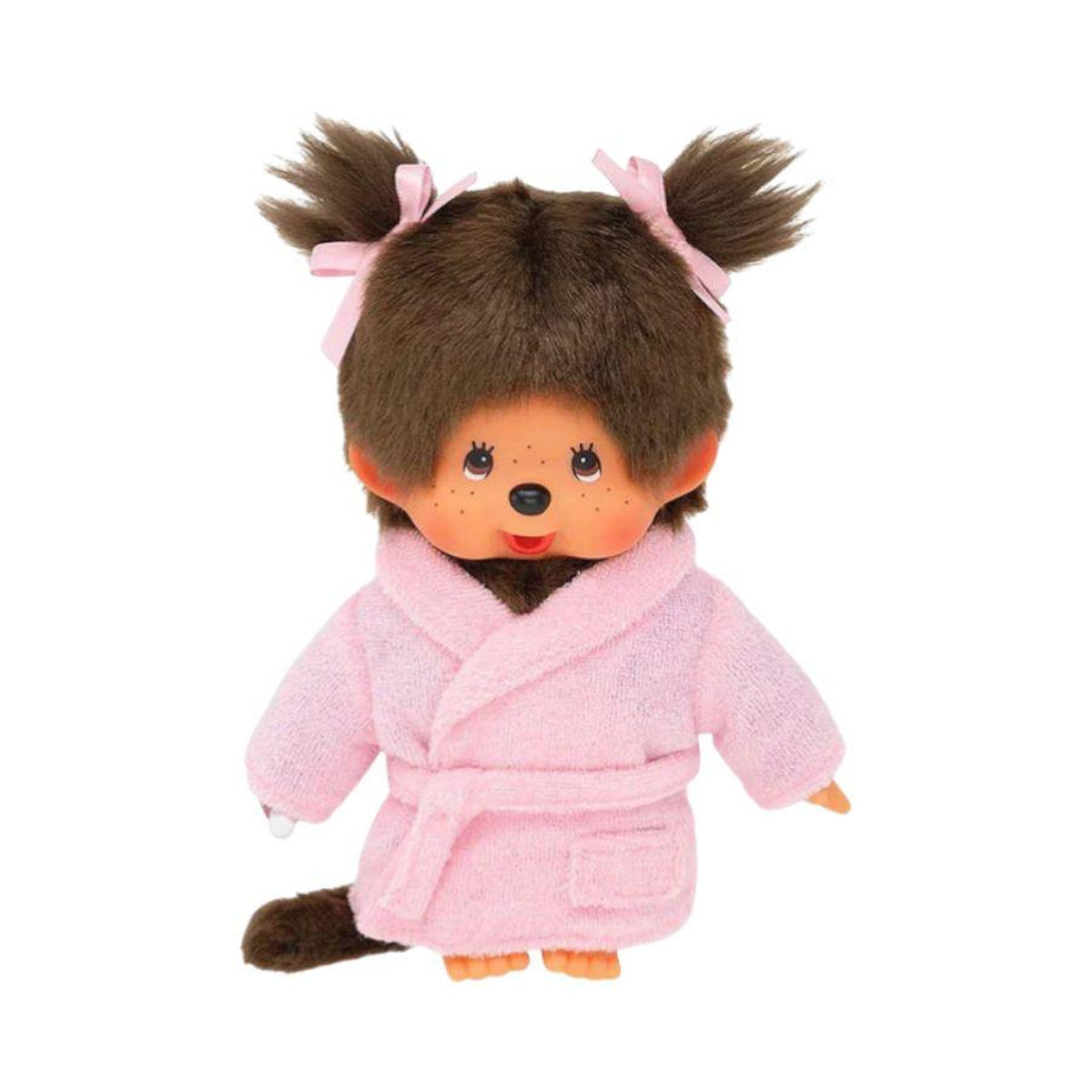 Monchhichi Pink Bathrobe Girl Plush Doll