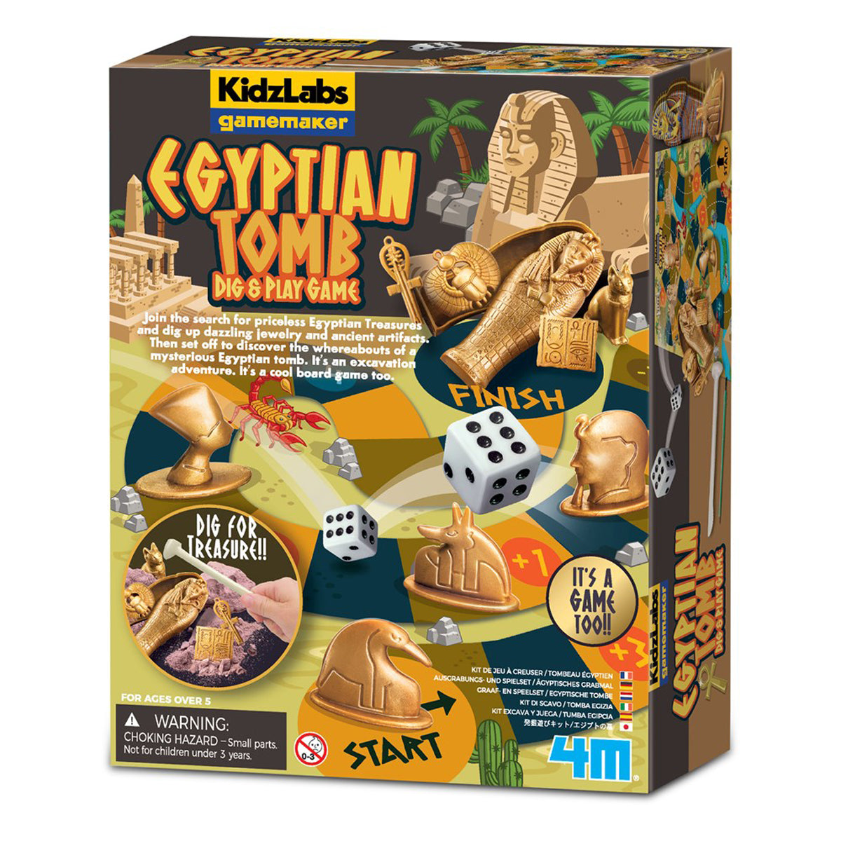 4M KidzLabs Gamemaker Dig & Play Egyptian Tomb Kit