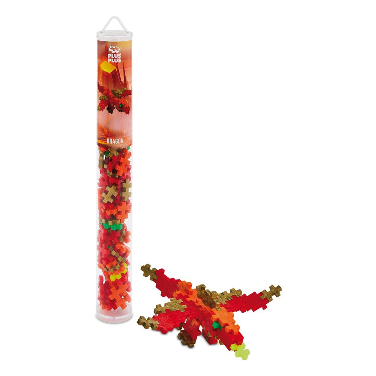 Plus-Plus Dragon Building Blocks Tube 100pcs
