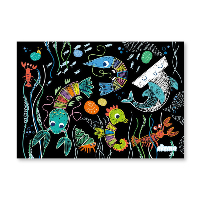 Avenir Ocean Life Scratch Art Kit