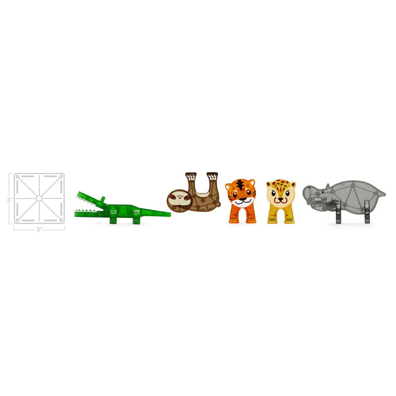 MAGNA-TILES Jungle Animals 25-Piece Set