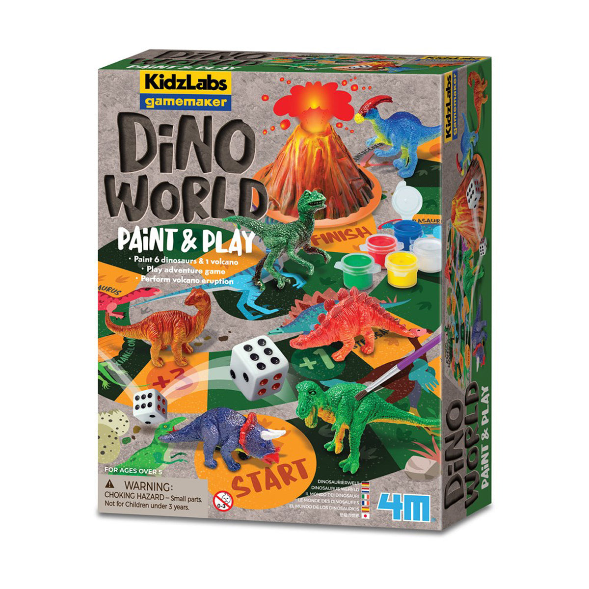 4M KidzLabs Gamemaker Dino World Paint & Play Kit