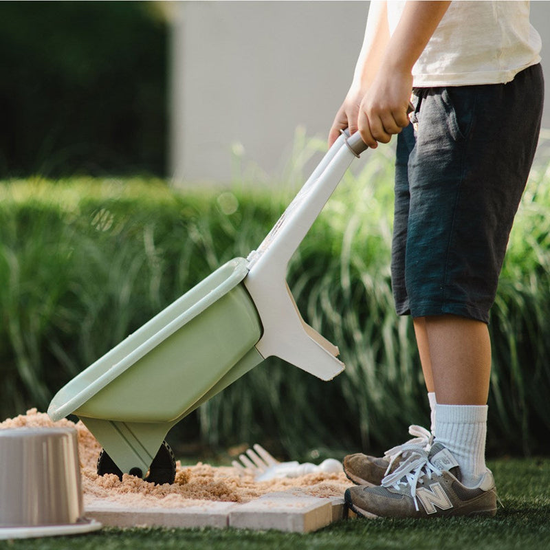 Dantoy Green Garden Wheelbarrow Set 66cm 4pcs