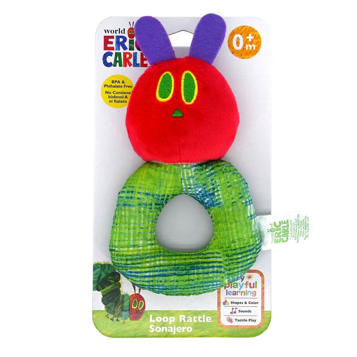The Very Hungry Caterpillar Fabric Loop Rattle