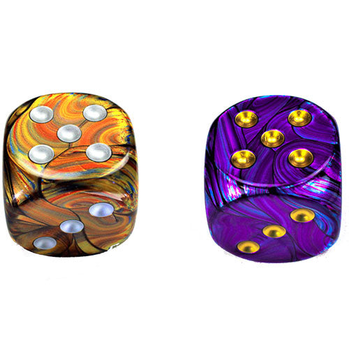 Chessex Lustrous D6 Dice with Pips 50mm