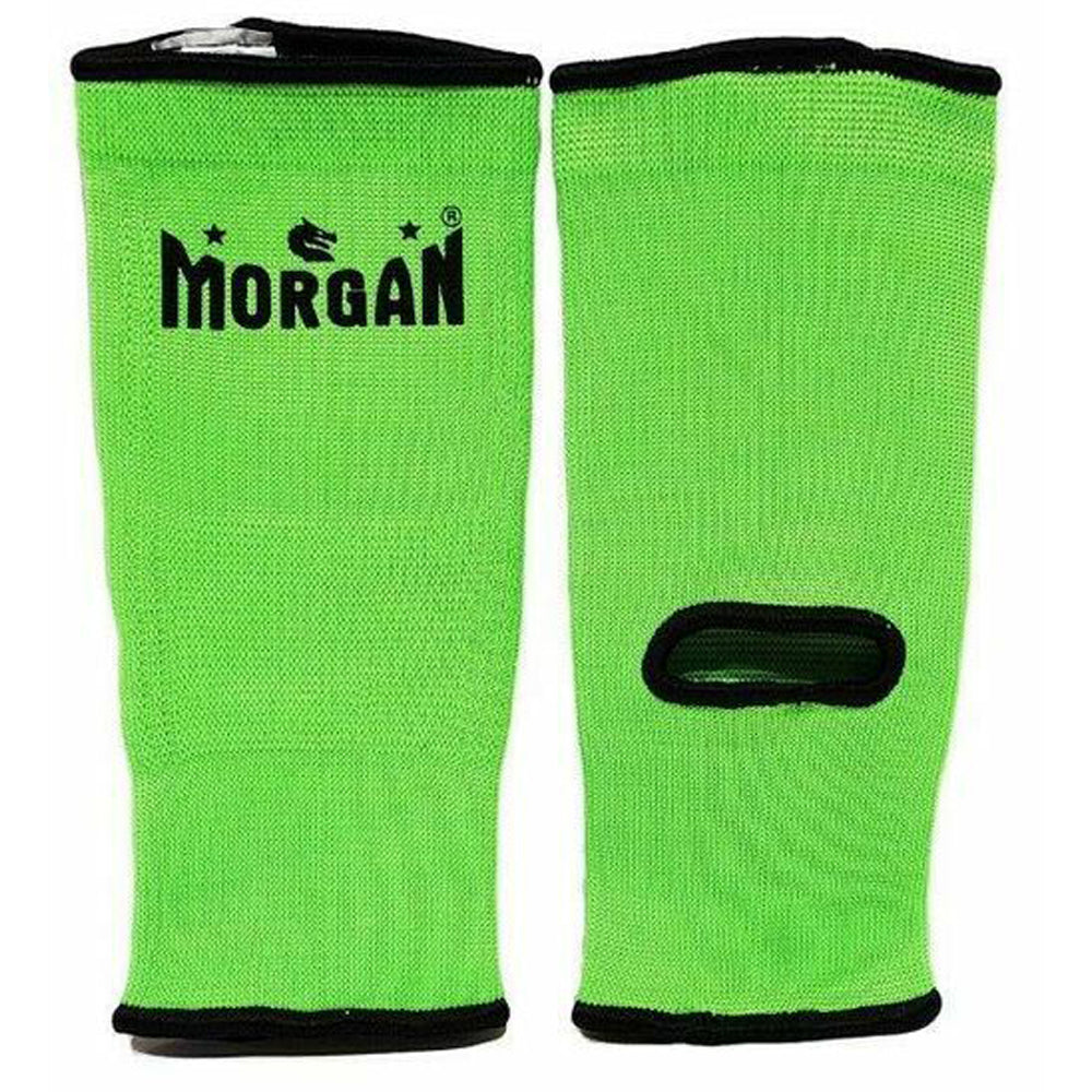 Morgan Ankle Protectors with Fluro Lime/Black Trim (Pair)