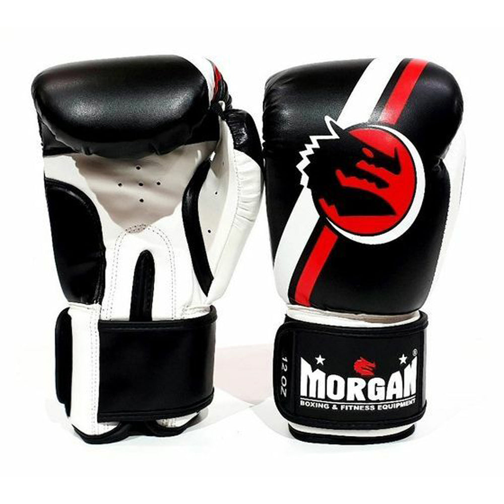 Morgan Classic Boxing Gloves (Black/White)