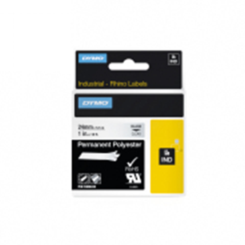 Cinta de etiqueta de poliéster permanente Rhino Pro (24 mmx6m)
