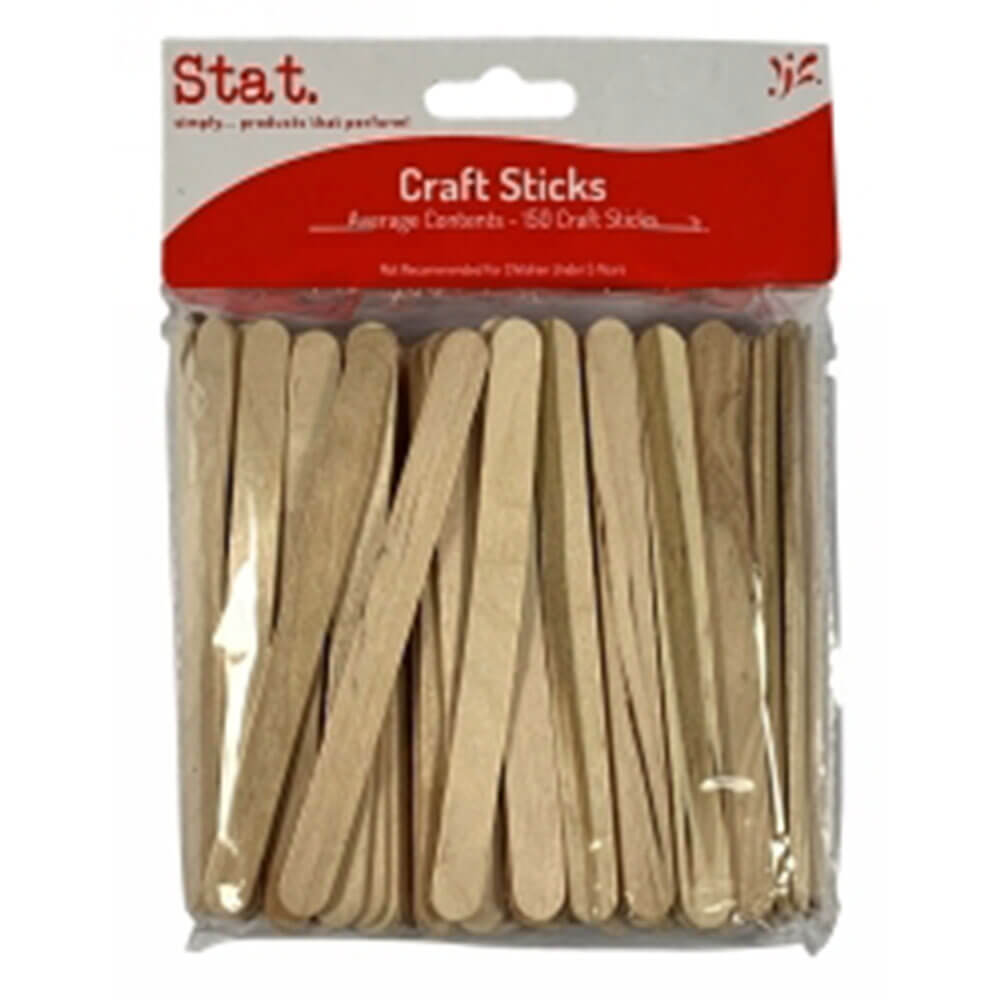 統計木製クラフトスティック(150pk)