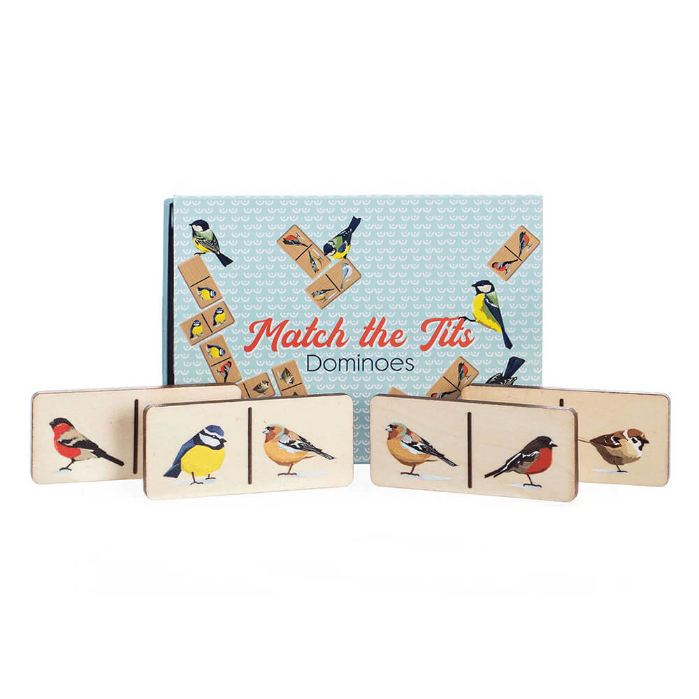 Ekologiczne naklejki drewniane domino